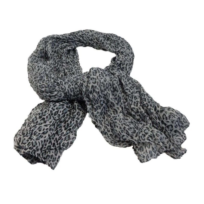 Grey Cheetah Print Wrap Grey