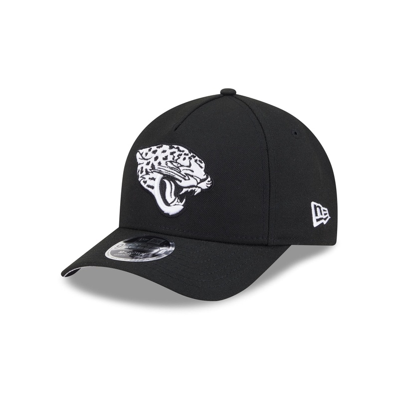 Jacksonville Jaguars Black & White 9FORTY M-Crown A-Frame Snapback Hat One Size