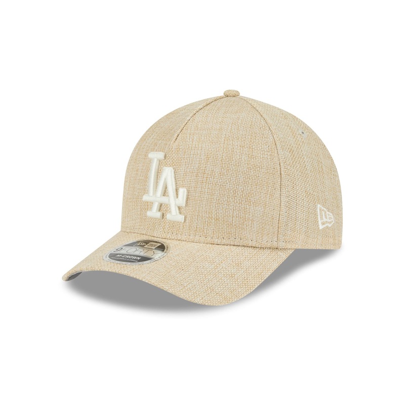 Los Angeles Dodgers Cotton Weave Stone 9FORTY M-Crown A-Frame Snapback Hat One Size