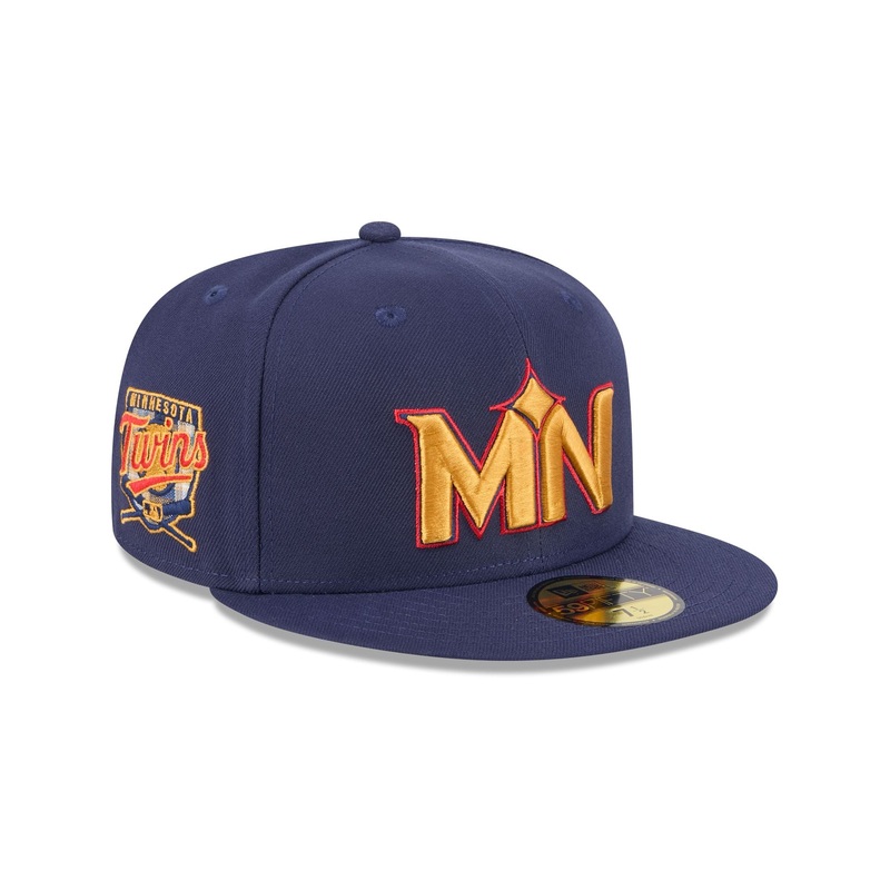 Minnesota Twins Blue Tartan 59FIFTY Fitted Hat 7