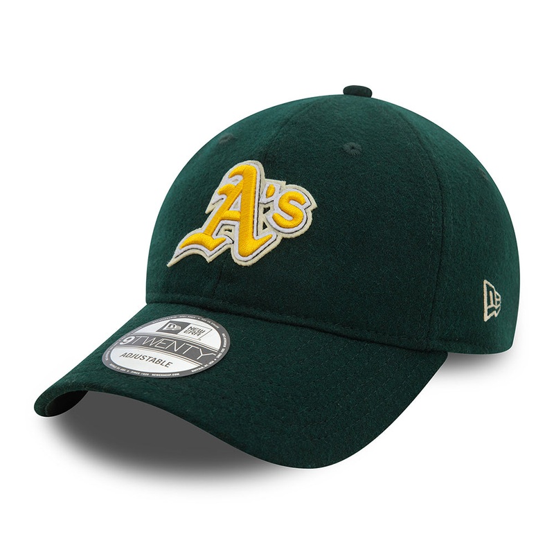 New Era 9TWENTY Oakland Athletics Baseball Cap – MLB Melton – Dark Green Adjustable