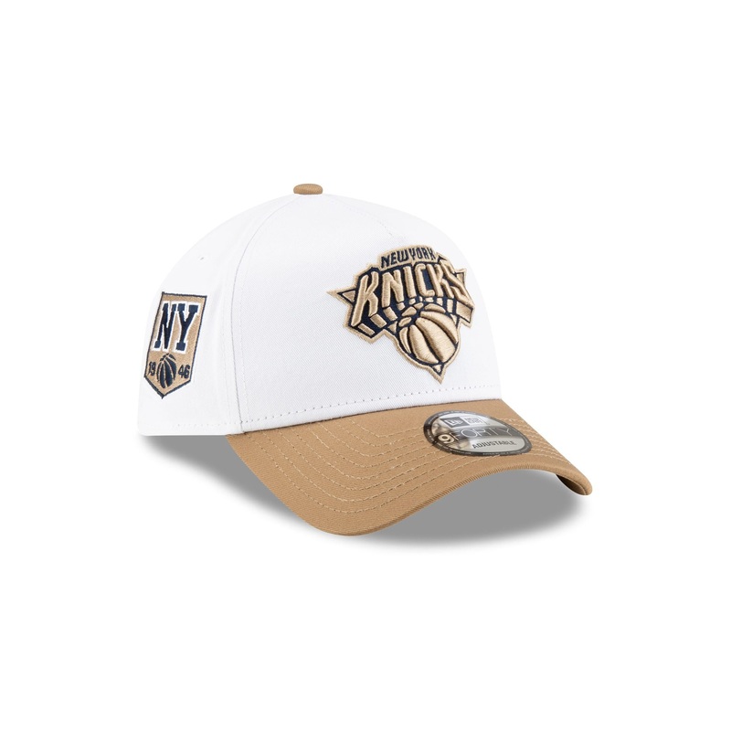 New York Knicks Spring Colorway 9FORTY A-Frame Snapback Hat One Size