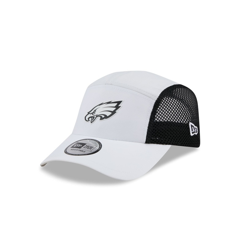 Philadelphia Eagles White Poly Runner Adjustable Hat One Size