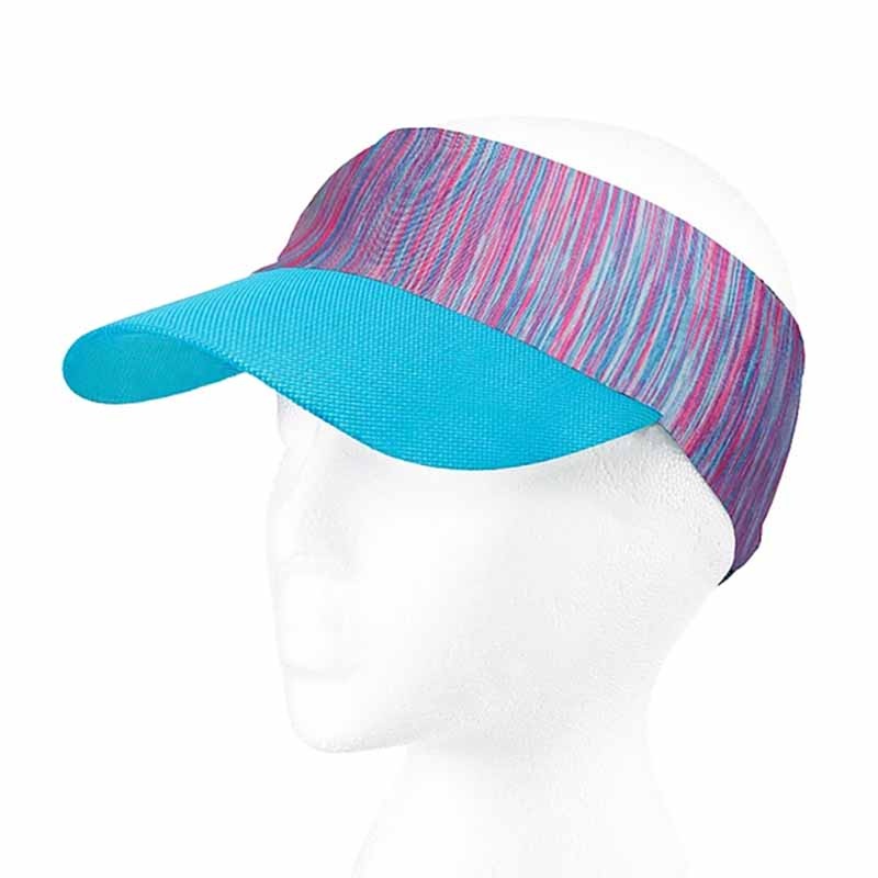 Ponytail Hole Sport Sun Visor – Banana Boat Blue/Pink