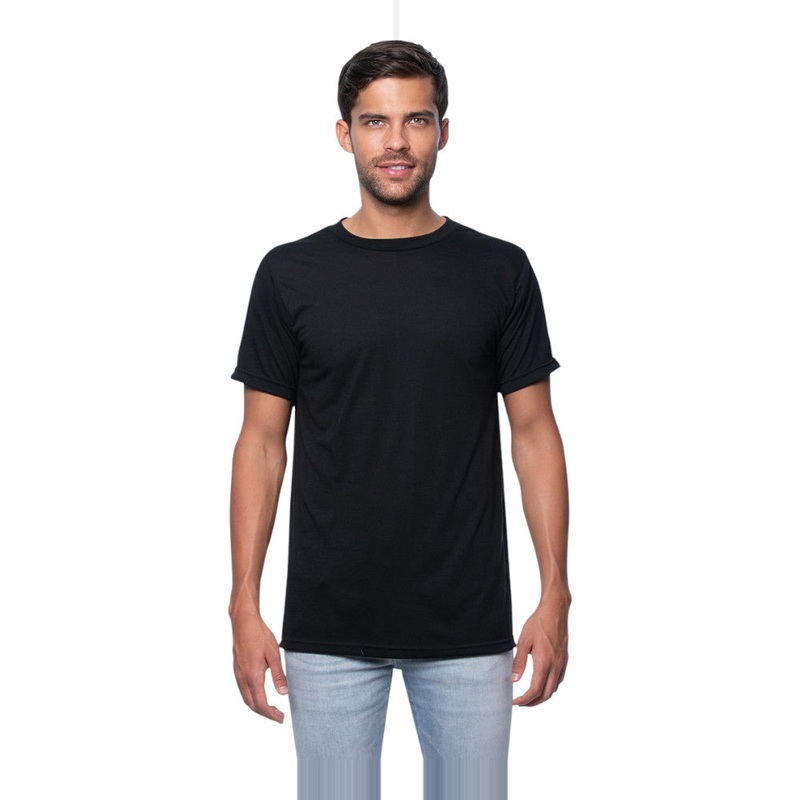 Royal Apparel Unisex Performance Poly T-Shirt  Style 26550PWA Made in USA Black XS