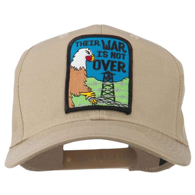 Their War Not Over Military Patch Cap Khaki One Size