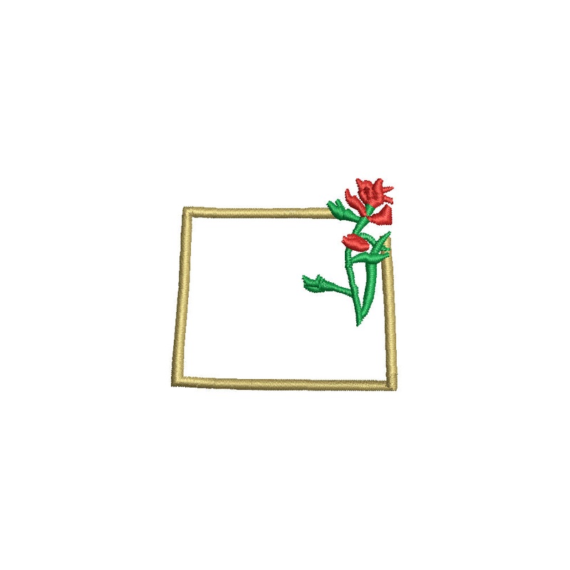 Wyoming Indian Paintbrush with Map Default Title One Size