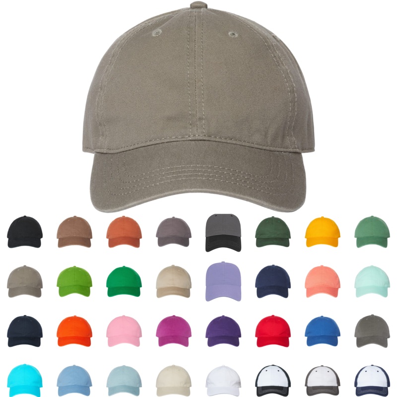 Cap America i1002 Relaxed Golf Dad Hat Black