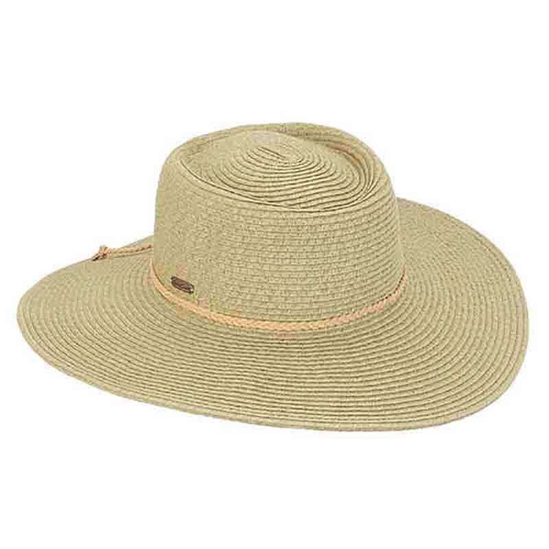 Cativa Flat Crown Floppy Hat – Sun ‘N’ Sand Hat Moss green Medium (57 cm)