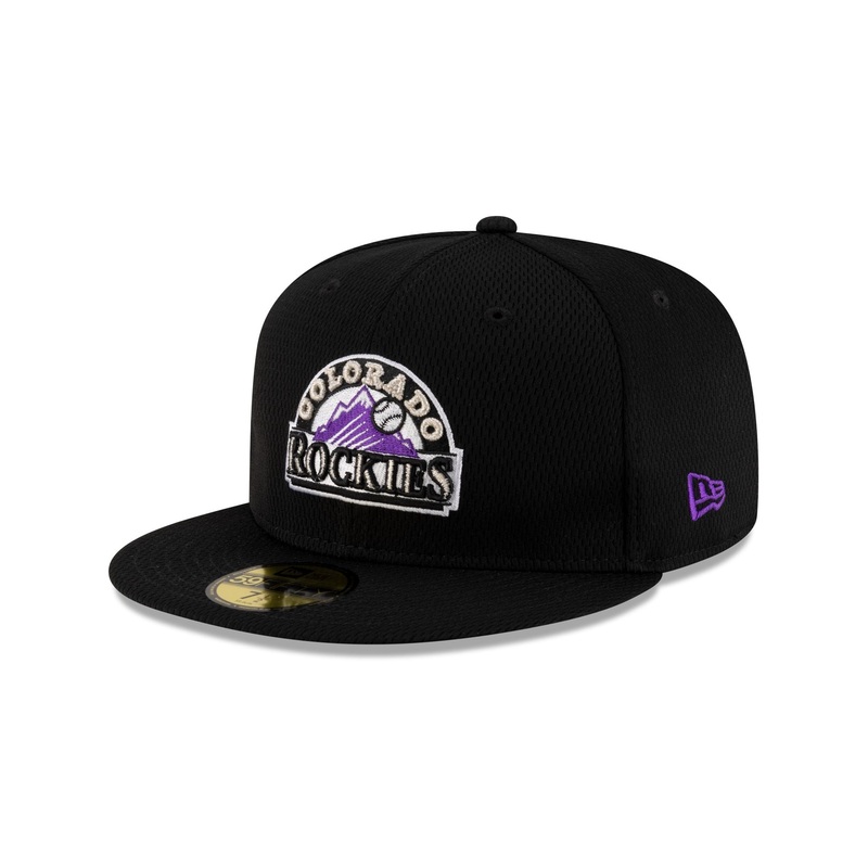 Colorado Rockies 2025 Clubhouse Alt Black 59FIFTY Fitted Hat 7