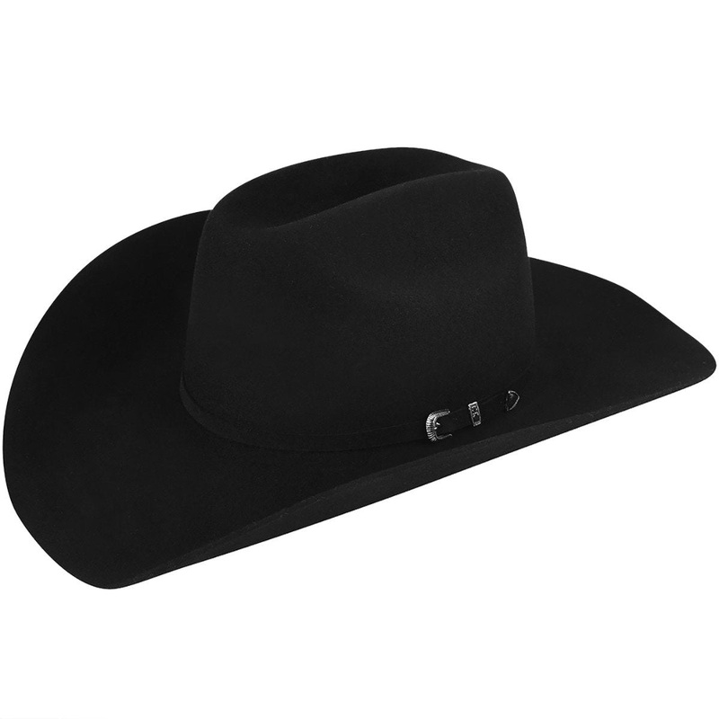 El Reno 3X Cowboy Western Hat Black 6.625