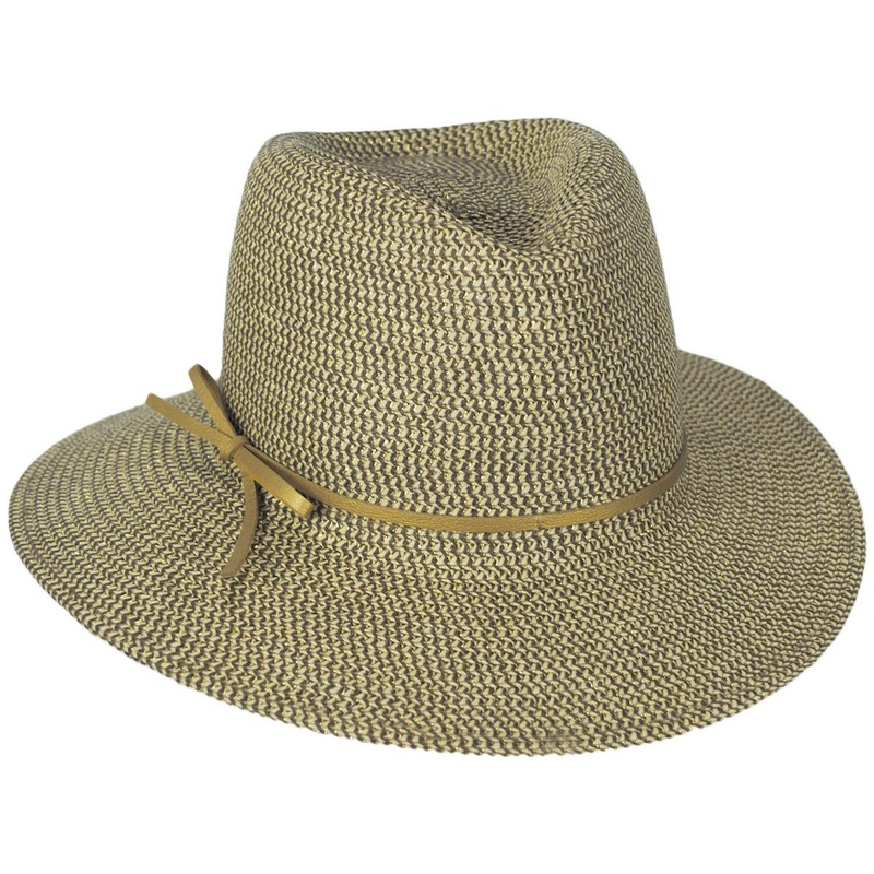 Esme Toyo Braid Fedora Hat GOLD ONE SIZE FITS MOST