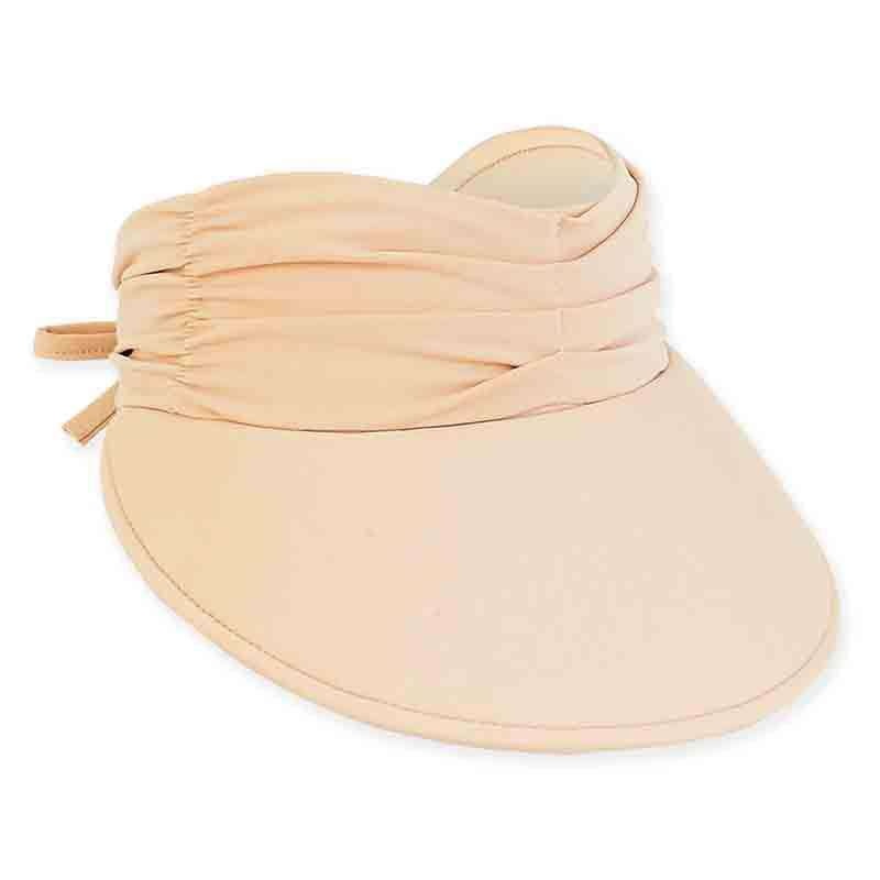 Gabriella Lycra Floating Sun Visor – Sun ‘N’ Sand Hats Natural M – XL (57-61 cm)