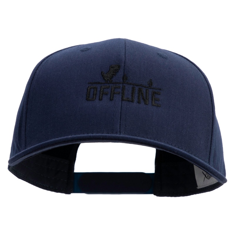 Offline Game Embroidered Solid Cotton Twill Pro Style Cap Navy One Size