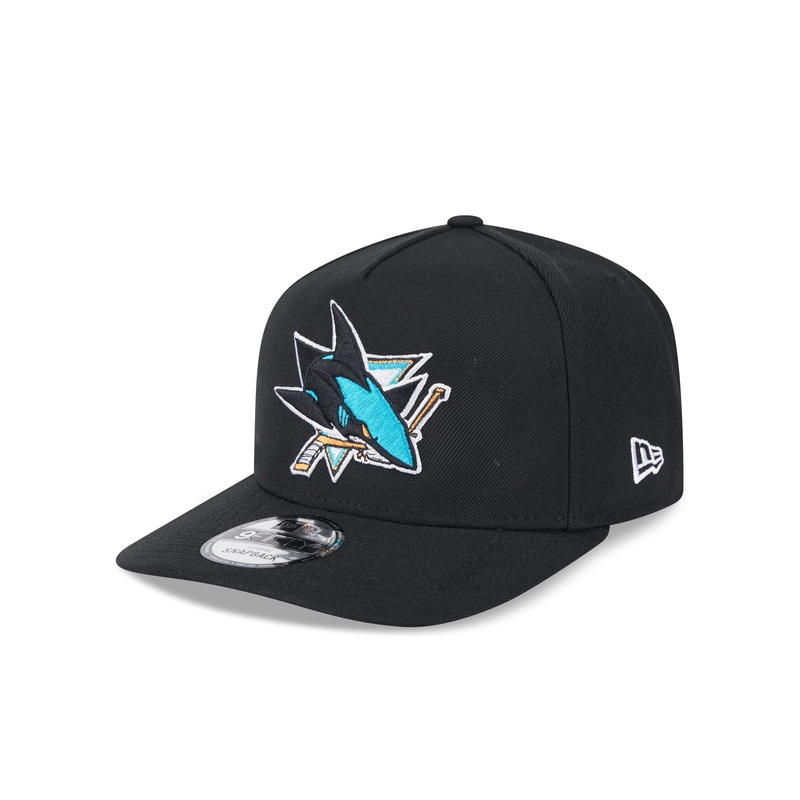 San Jose Sharks Team 9FIFTY A-Frame Snapback Hat One Size