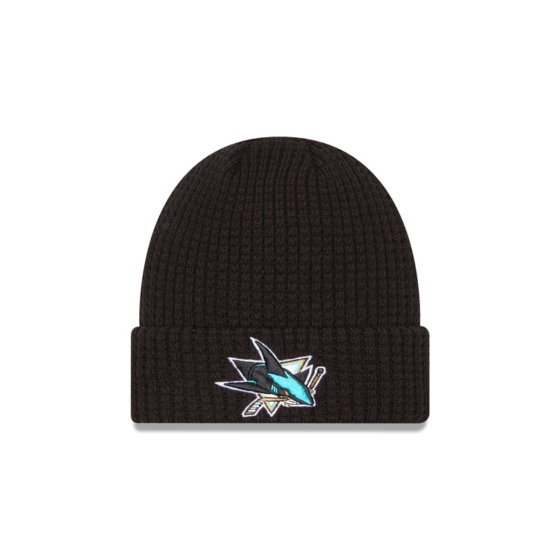 San Jose Sharks Waffle Knit Beanie One Size