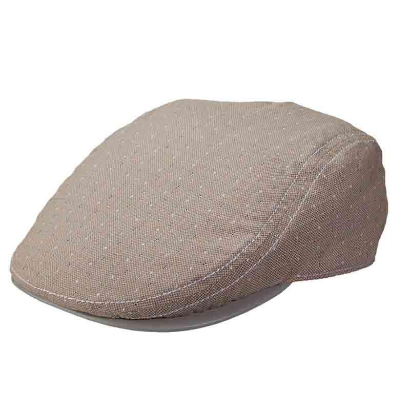 Stacy Adams Flat Cap Leatherette Under Bill – Tan Tan Medium