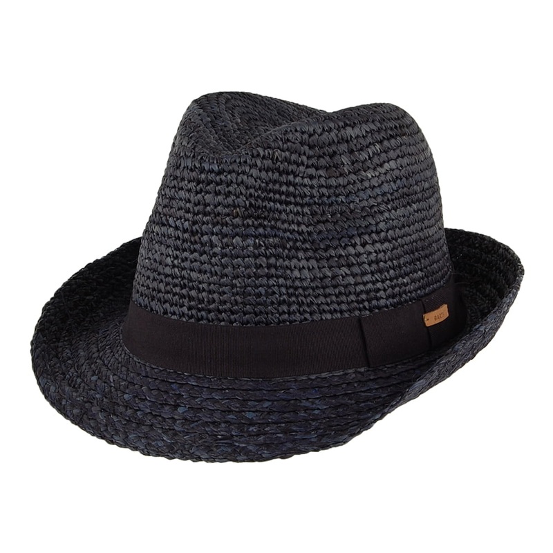 Barts Hats Sedad Straw Trilby Hat – Navy Blue M