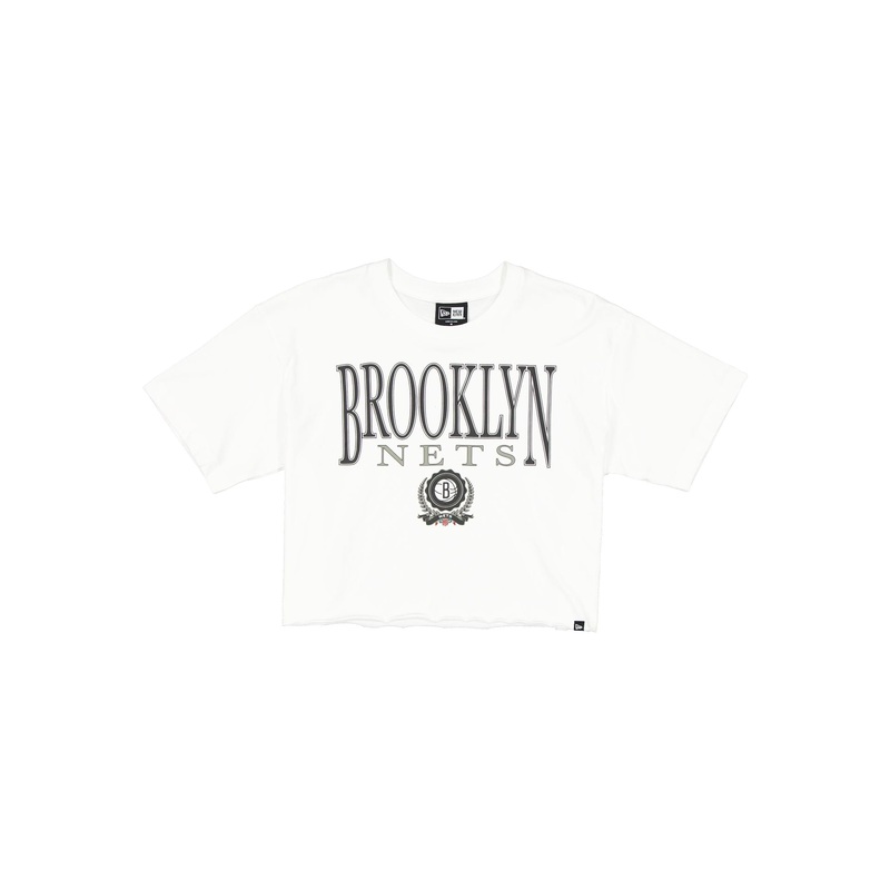 Brooklyn Nets Throwback Prep Women’s Cropped T-Shirt XS