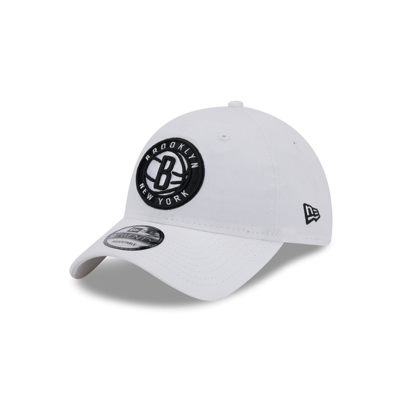 Brooklyn Nets White 9TWENTY Adjustable Hat One Size