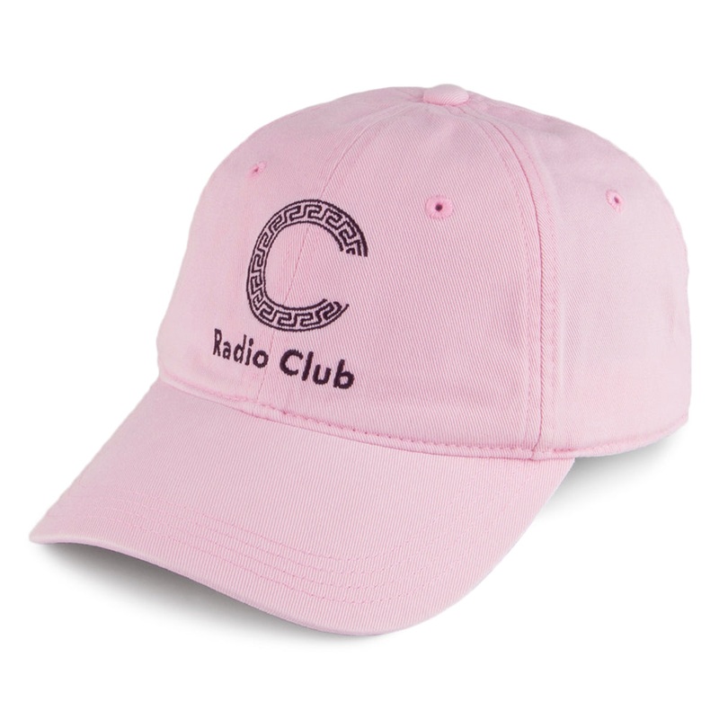Carhartt WIP Hats Radio Club Logo Baseball Cap – Light Pink 1-Size