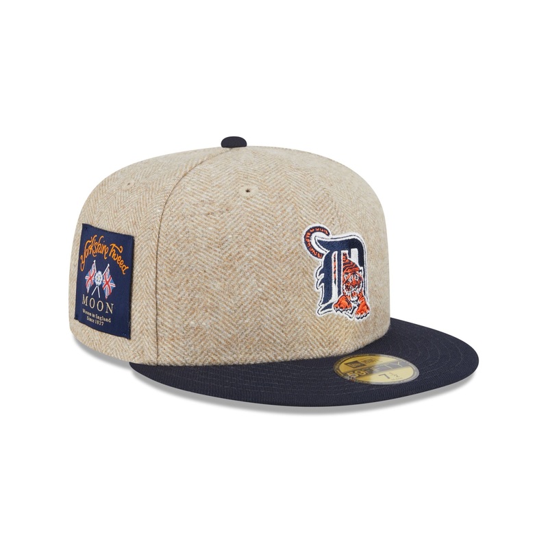 Detroit Tigers Herringbone Moon 59FIFTY Fitted Hat 7
