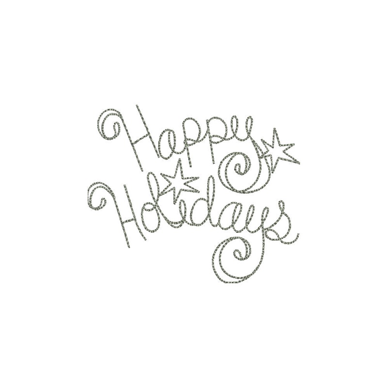 Glitter Happy Holiday Default Title One Size