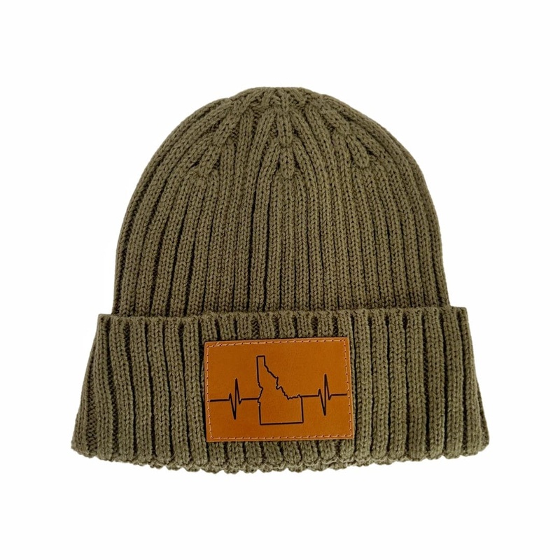 Idaho Beanie – Ribbed Cuff – Olive