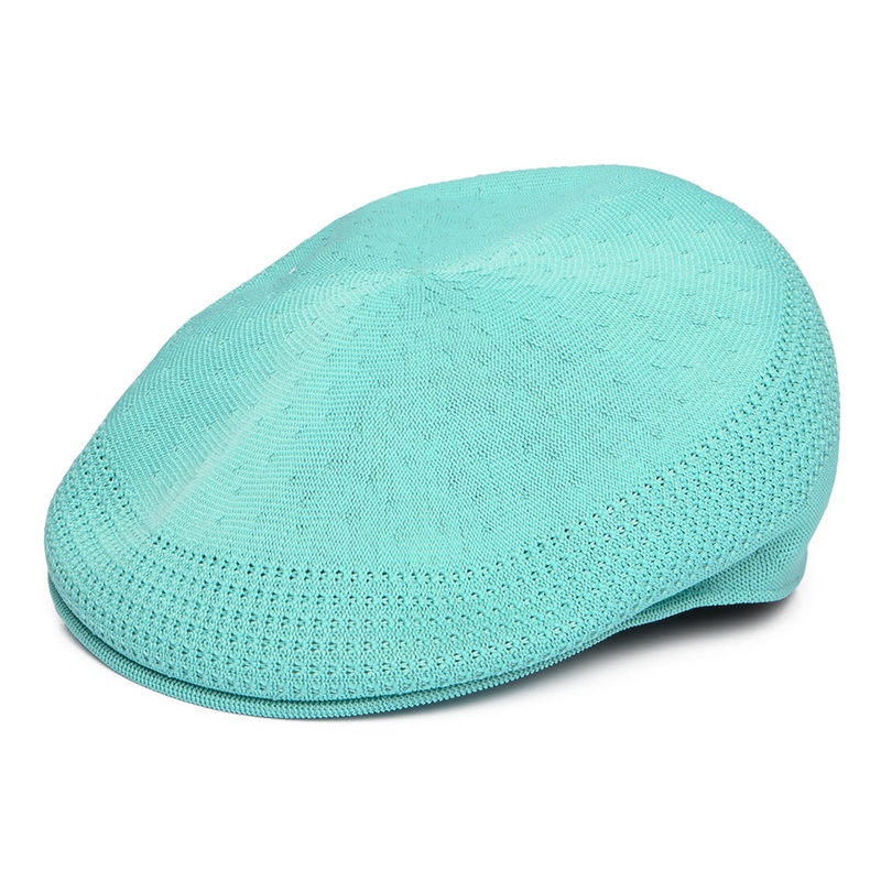 Kangol Tropic 504 Ventair Flat Cap – Aqua S