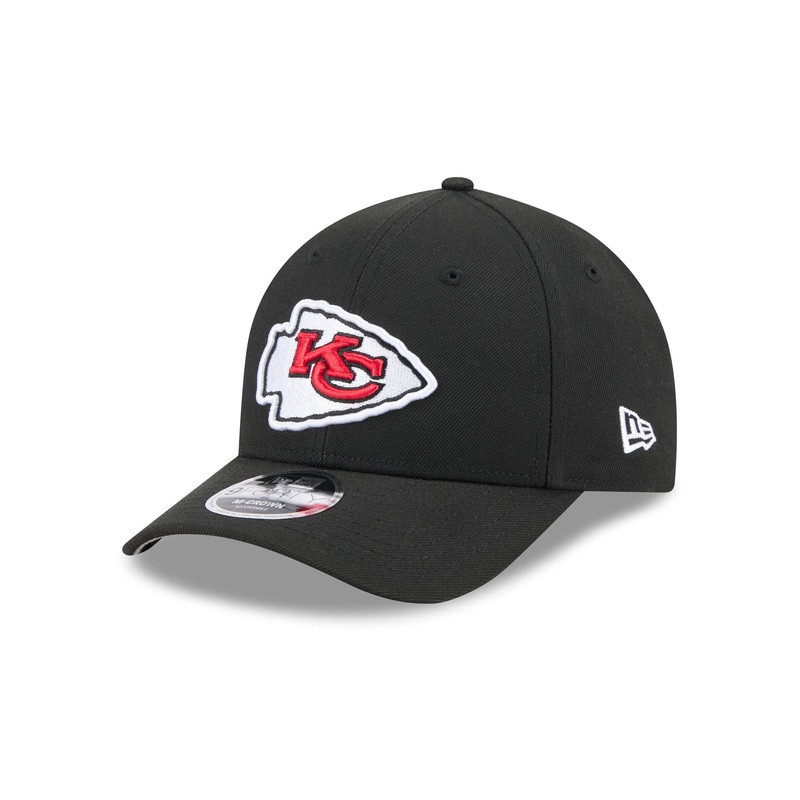 Kansas City Chiefs Team Black 9FORTY M-Crown Snapback Hat One Size
