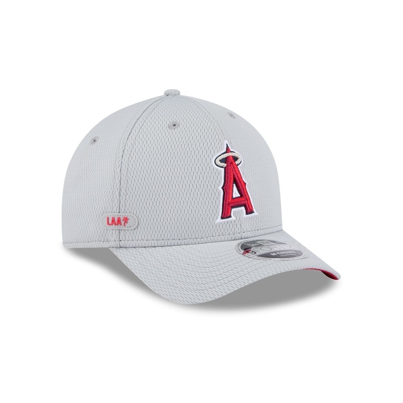 Los Angeles Angels 2025 Clubhouse Gray 9FORTY M-Crown Snapback Hat One Size