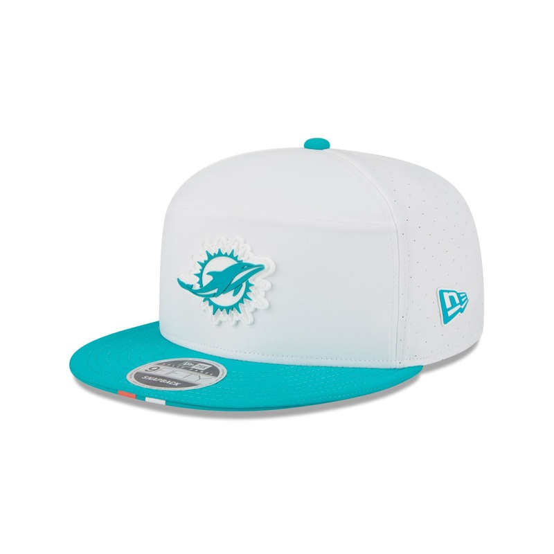 Miami Dolphins 2025 Training Split Panel 9FIFTY Snapback Hat One Size