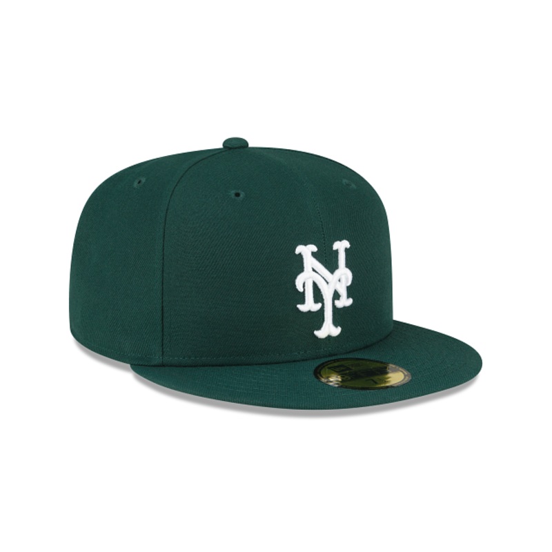 New York Mets Dark Green 59FIFTY Fitted Hat 7