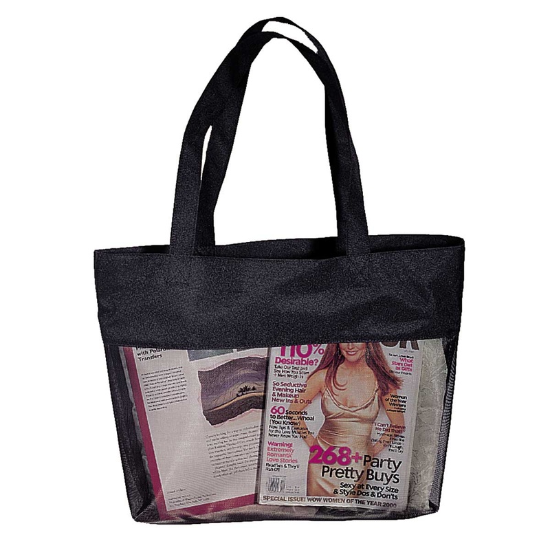 Nissun Micro Mesh Shopping Tote ST2001 Black