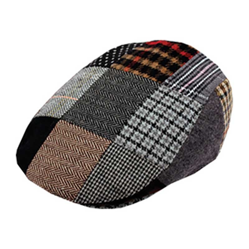 Patchwork Wool Ivy Cap – Epoch Hats Grey Medium (57 cm)