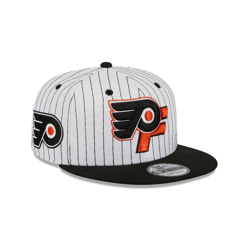 Philadelphia Flyers Deceptor Pinstripe 9FIFTY Snapback Hat One Size
