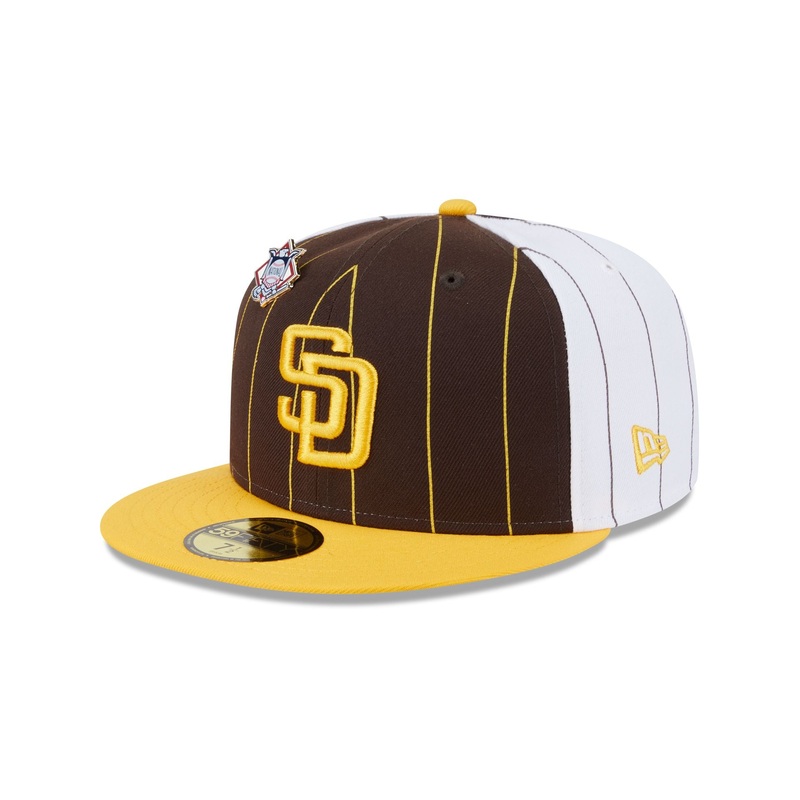 San Diego Padres Pinstripe League Pin 59FIFTY Fitted Hat 7