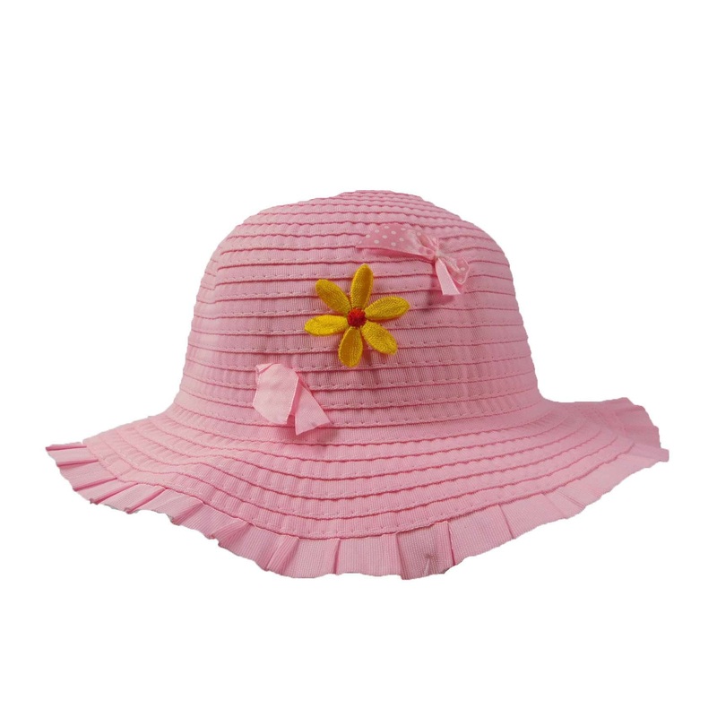 Summer Beach Hat for Toddler Girls Pink