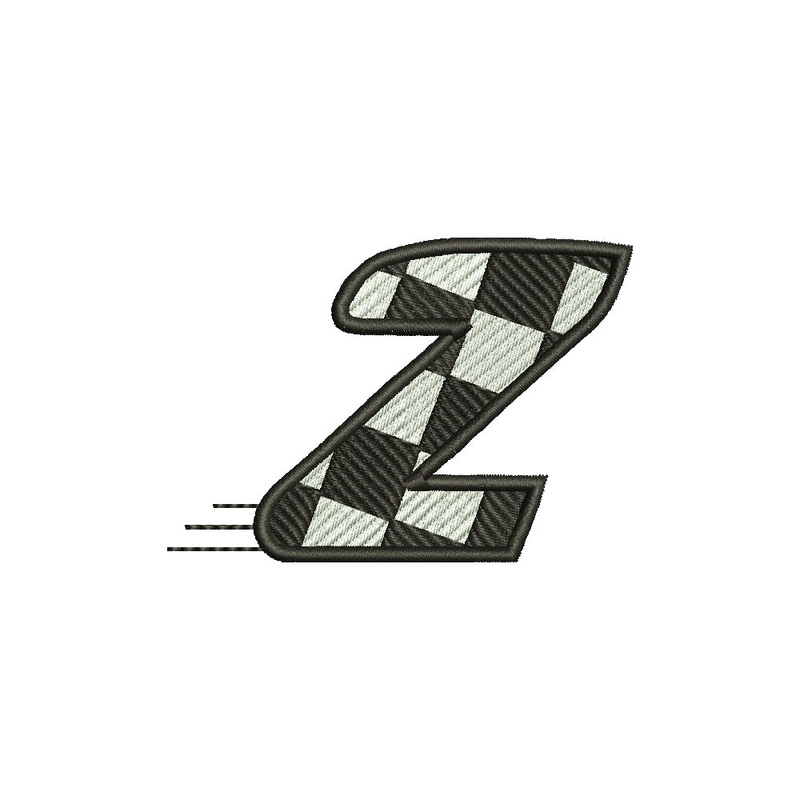 Checkered Flag Alphabet – Z Default Title One Size