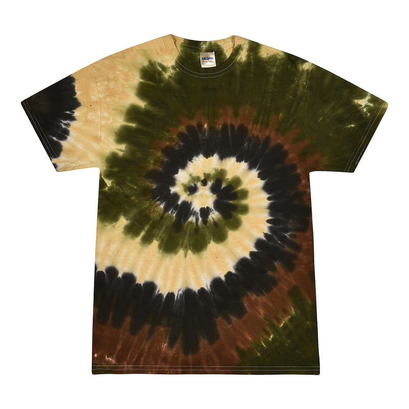 Colortone 1000 Multi-Color Tie-Dyed T-Shirt – Camo Swirl Camo Swirl S