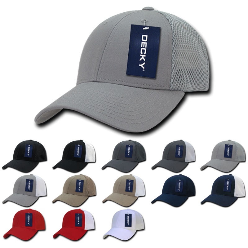 Decky 219 – Aero Mesh Flex Cap, Baseball Hat – CASE Pricing Black/Black