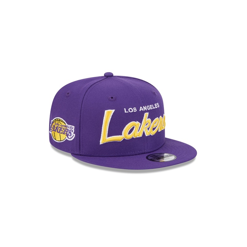 Los Angeles Lakers Script Kids 9FIFTY Snapback Hat One Size