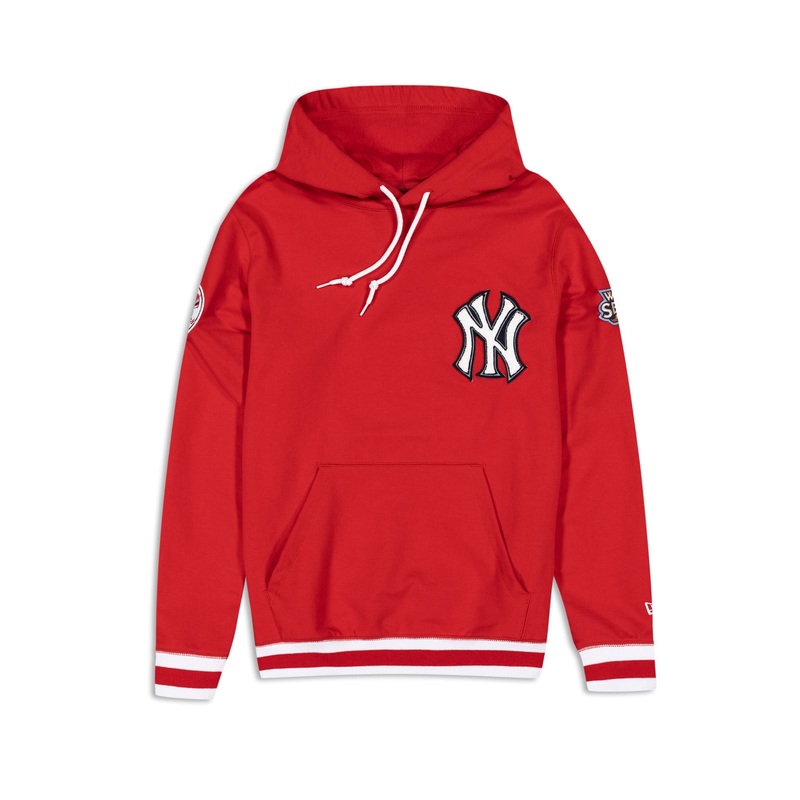 New York Yankees Logo Select Color Flip Red Hoodie S