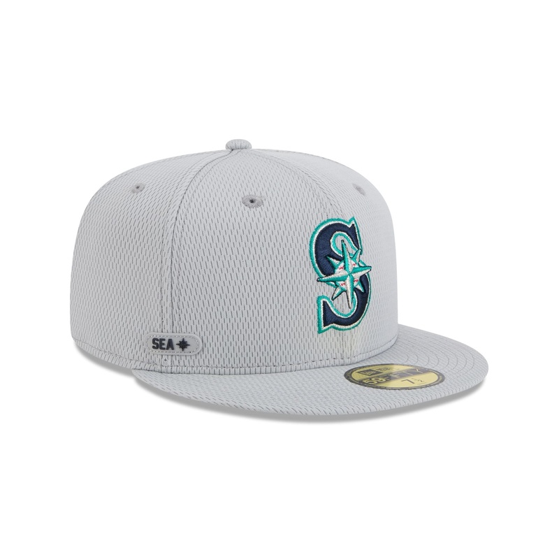 Seattle Mariners 2025 Clubhouse Gray 59FIFTY Fitted Hat 7