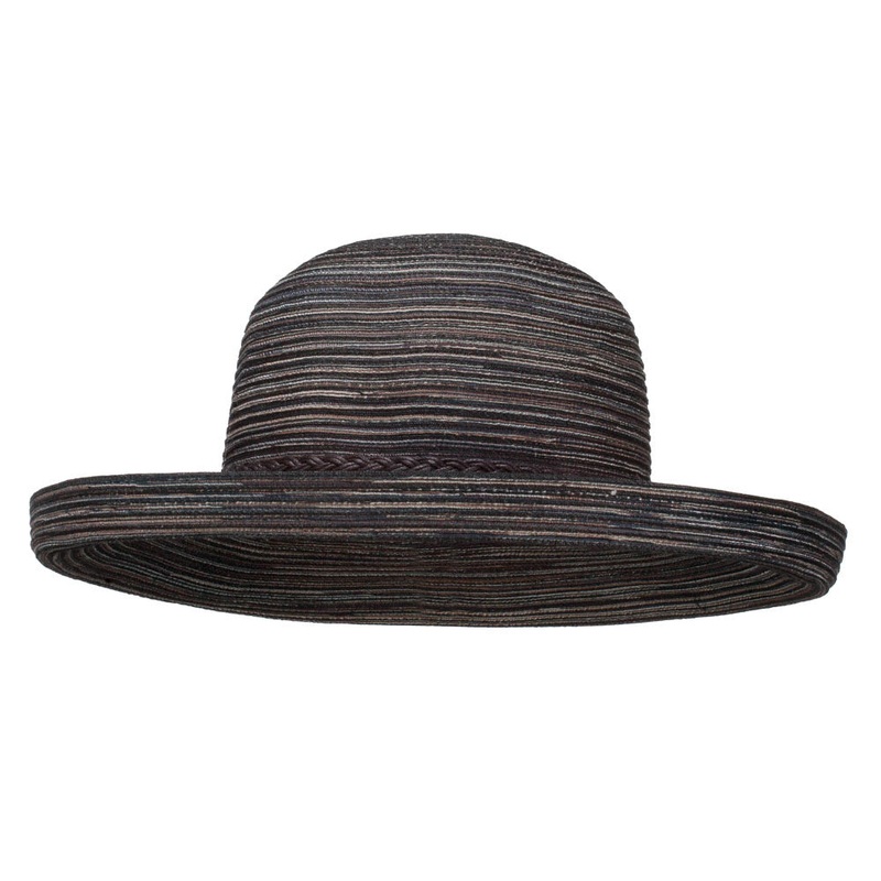 UPF 40+ Color Braid Roll Up Hat Black One Size