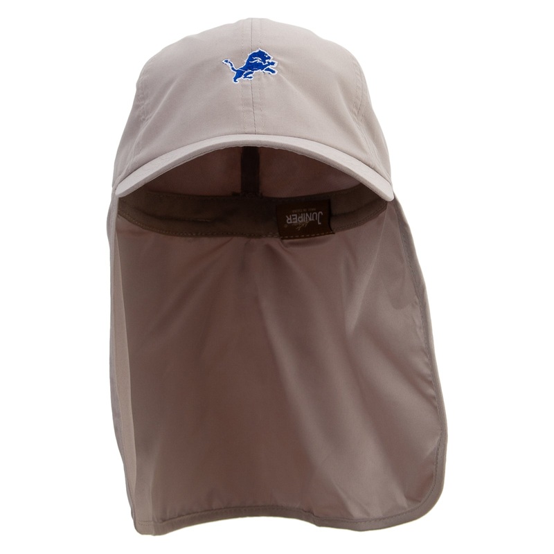 Aqua Lion Flag Embroidered Flap Hats Khaki One Size