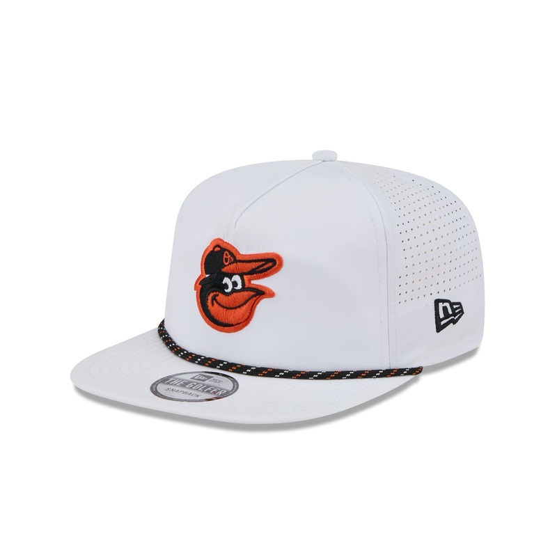 Baltimore Orioles Optic White Performance Rope Golfer Hat One Size