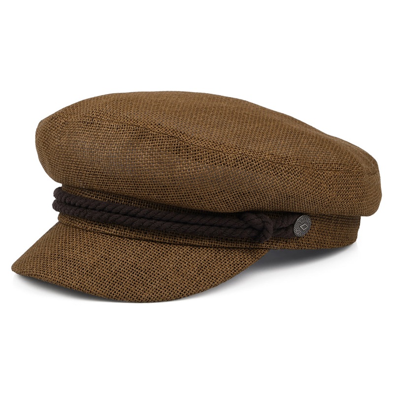 Brixton Hats Lightweight X Straw Fiddler Cap – Light Brown S
