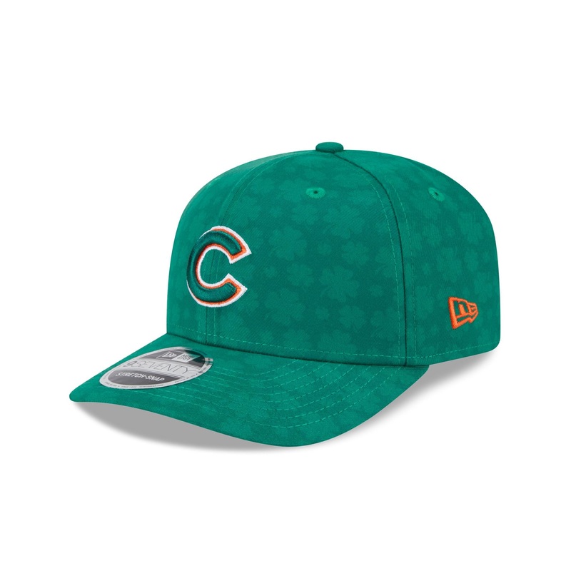 Chicago Cubs St. Patrick’s Day 2025 9SEVENTY Stretch-Snap Hat One Size