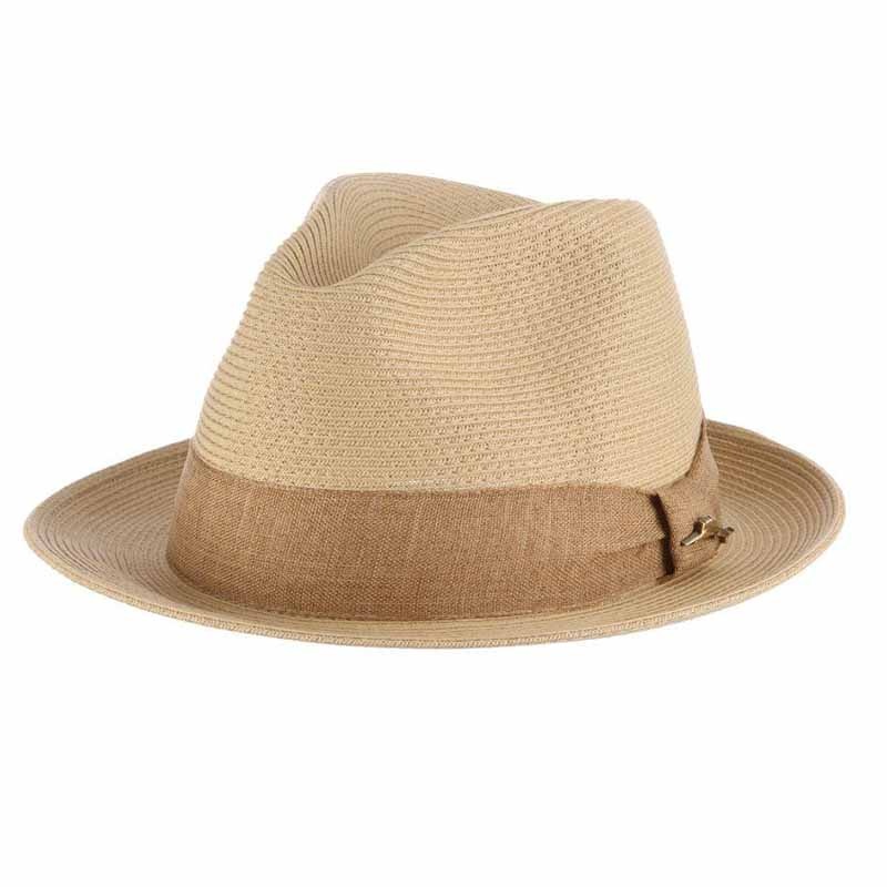 Daiquiri – Tommy Bahama Men’s Fine Braid Fedora Natural S/M (22 3/8″)